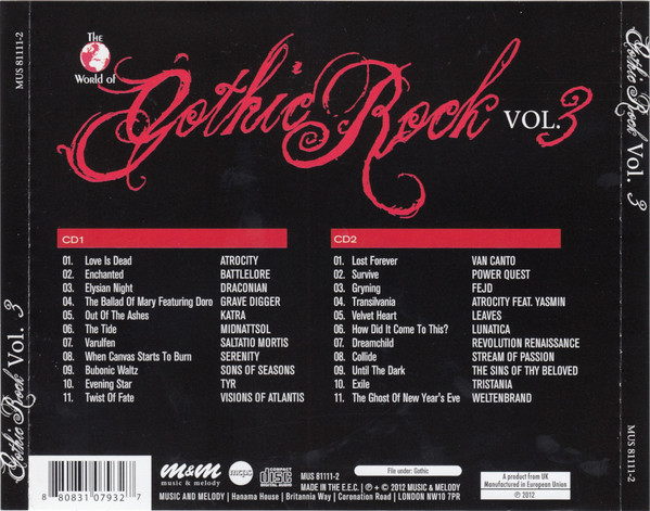 Various - The World Of Gothic Rock Vol. 3 (2xCD, Comp) - Image 2