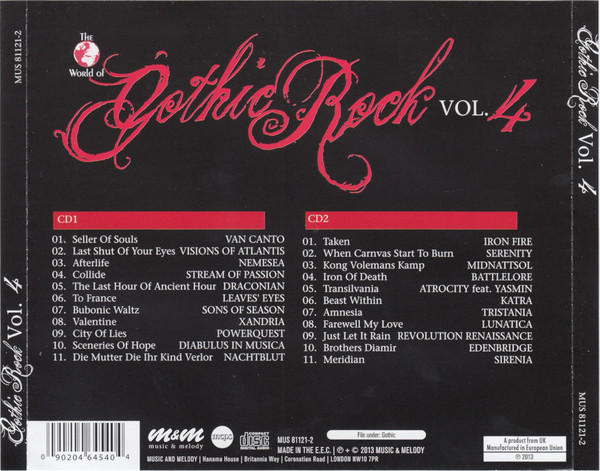 Various - The World Of Gothic Rock Vol. 4 (2xCD, Comp, M/Print) - Image 2