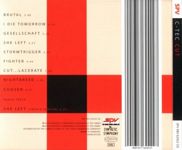 C-Tec - Cut (CD, Album) - Image 2